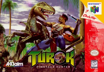 Turok - Dinosaur Hunter (USA) (Rev 1) box cover front